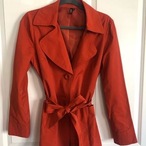 Orange Trench Coat